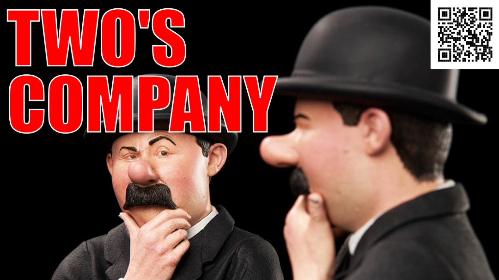 Thomson and Thompson with their chin in their hand - caption: TWO'S COMPANY